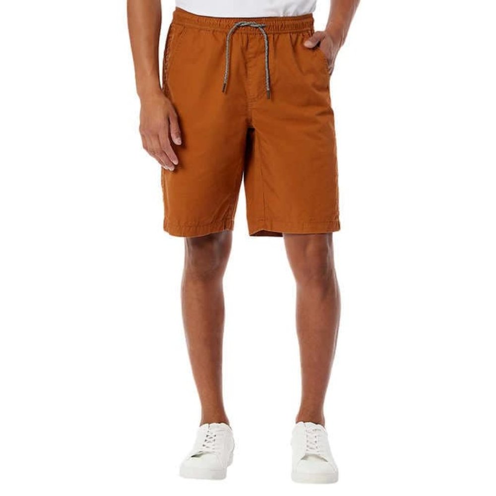 Unionbay Men's Pull-On Shorts, Orange, Size Medium (New)